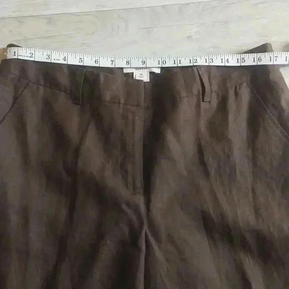Merona Size 16 Brown Wide Leg Linen Pants Size 16 Business Career - Picture 4 of 4